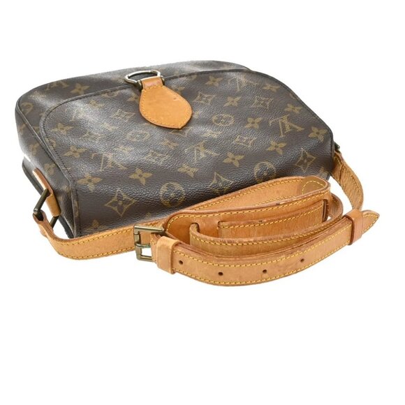 LOUIS VUITTON Saint Cloud GM Shoulder Bag Monogram Leather Brown M51242 30EF901 - Picture 6 of 15